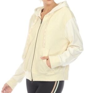 CALME Velour Cozy Zip Up Hoodie Sweatshirt Women's Size XL
